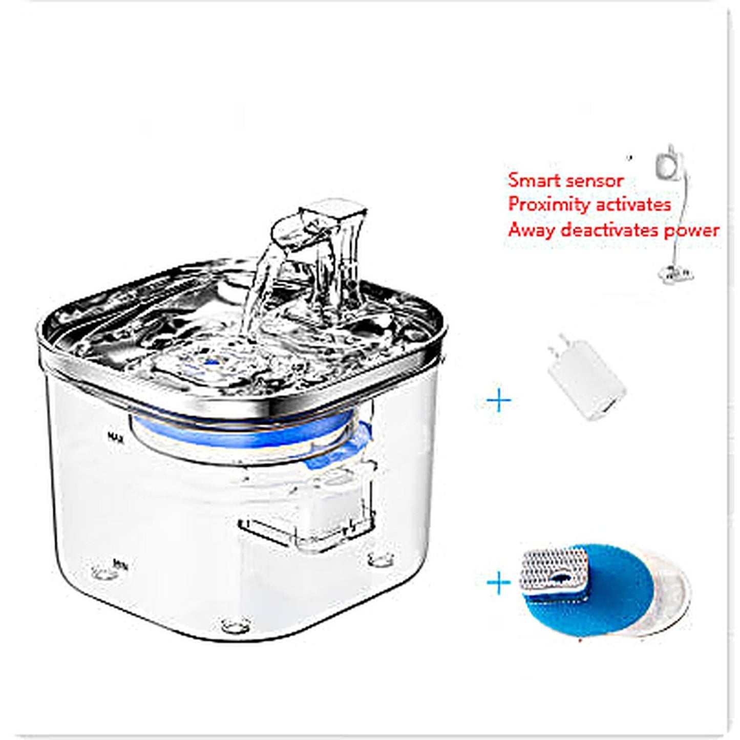 Stainless Steel Automatic Circulation Dog Water Fountain