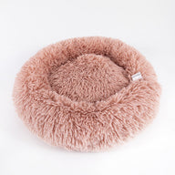 Waterproof Thick Plush Round Dog Kennel Bed in Multiple Colors & Sizes