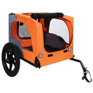 Heavy Duty Collapsible Dog Bike Trailer with 16" All Terrain Wheels