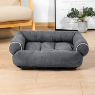 Winter Warm Fabric Dog Sofa Bed with Raised Edges