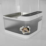 Transparent Plastic Dog Water Fountain with Pump and Filter