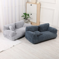 Warm Plush Fabric Dog Sofa Nest Bed with Cushion