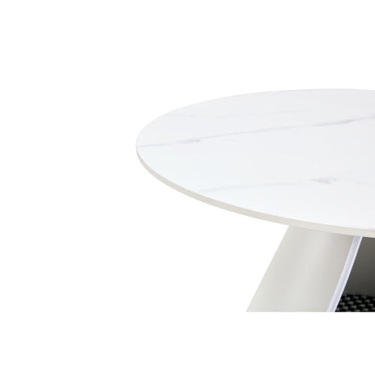 Set of 2 Cat Beds with White Marble Top and Steel Base