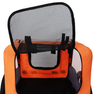 Heavy Duty Collapsible Dog Bike Trailer with 16" All Terrain Wheels