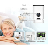 WiFi Stainless Steel Automatic Dog Feeder with Portion Control
