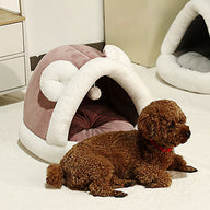 Self-Warming Fabric Cat Tent Cave Bed for Small & Large Cats
