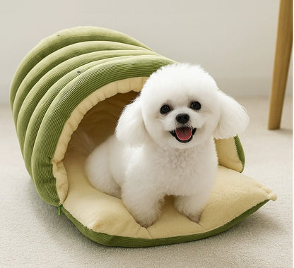 Removable And Washable Closed Cat House Winter Warm Pet Sleeping Nest