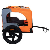 Heavy Duty Collapsible Dog Bike Trailer with 16" All Terrain Wheels