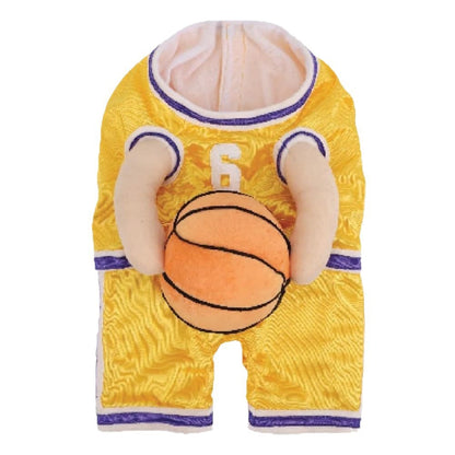 Creative Dog Basketball Costume With Ball