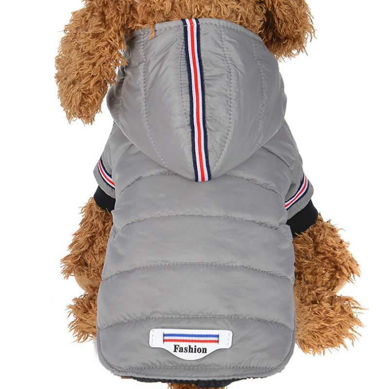 Pet clothes, autumn and winter cotton jacket, small dog