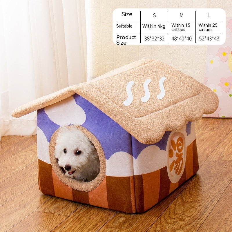 Removable And Washable Semi-surrounded Villa Pet Room