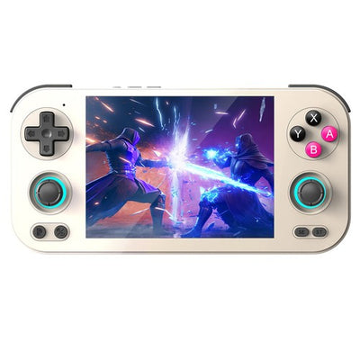 ANBERNIC RG476H AI Game Console, 4.7 inch 1280*960 120Hz Screen, 256GB TF Card with 8200 Games, 8GB LPDDR4X RAM 128GB UFS2.2 Storage, Supports PS2, WII, NGC, 3DS, PSP, DC, SS, PS1, NDS, N64, ARCADE, FBA, NEOGEO, GBA, GBC, GB, SFC, FC - Retro Grey