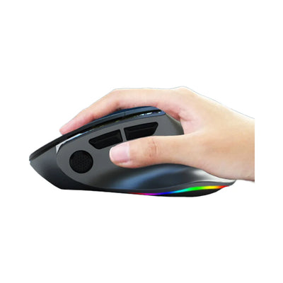 Tablet PC Phone Computer RGB Colorful Light Rechargeable Wireless Dual Mode 2.4G Mouse