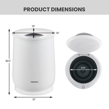 20L Bathroom Towel Warmer with Auto Shut-White - Color: White