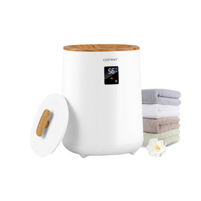 18 L Large Blanket Towel Warmer with LED Display for Bathroom-White - Color: White