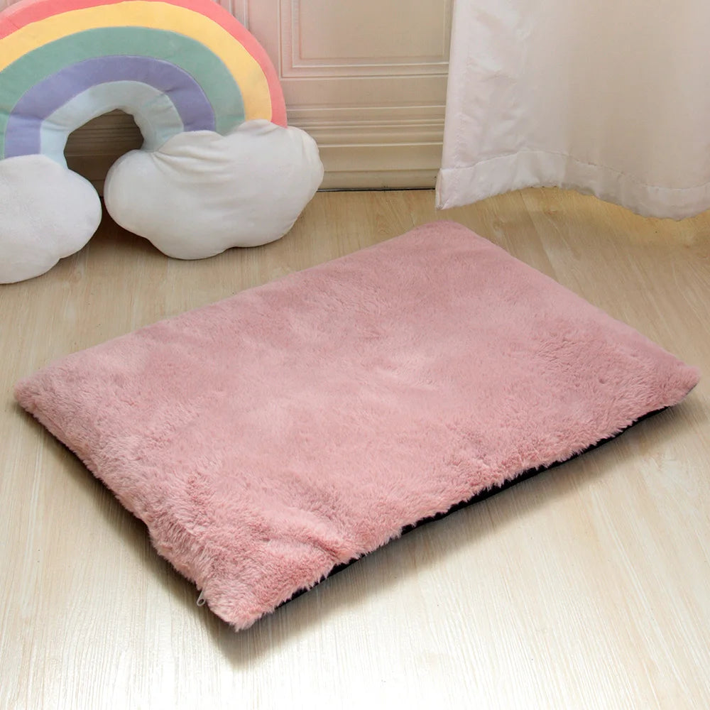 Thick Winter Dog Bed Mat Warm Pet Cat Sleeping Mats Cushion Soft Kennel Cushions for Small Medium Large Dogs Cats
