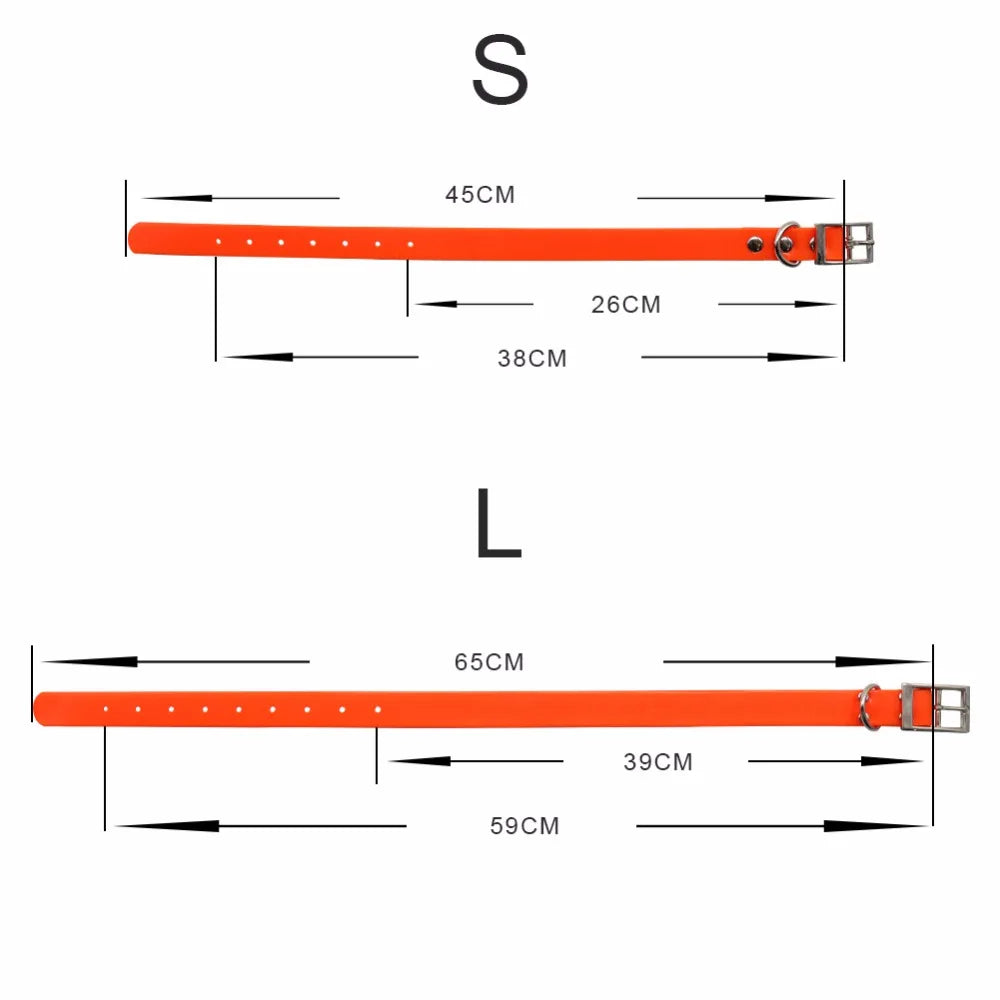 JanPet Fashion TPU Dog Pet Collars High quality waterproof deodorant Resistant dirt Easy clean collars 10 Colors Pet Products