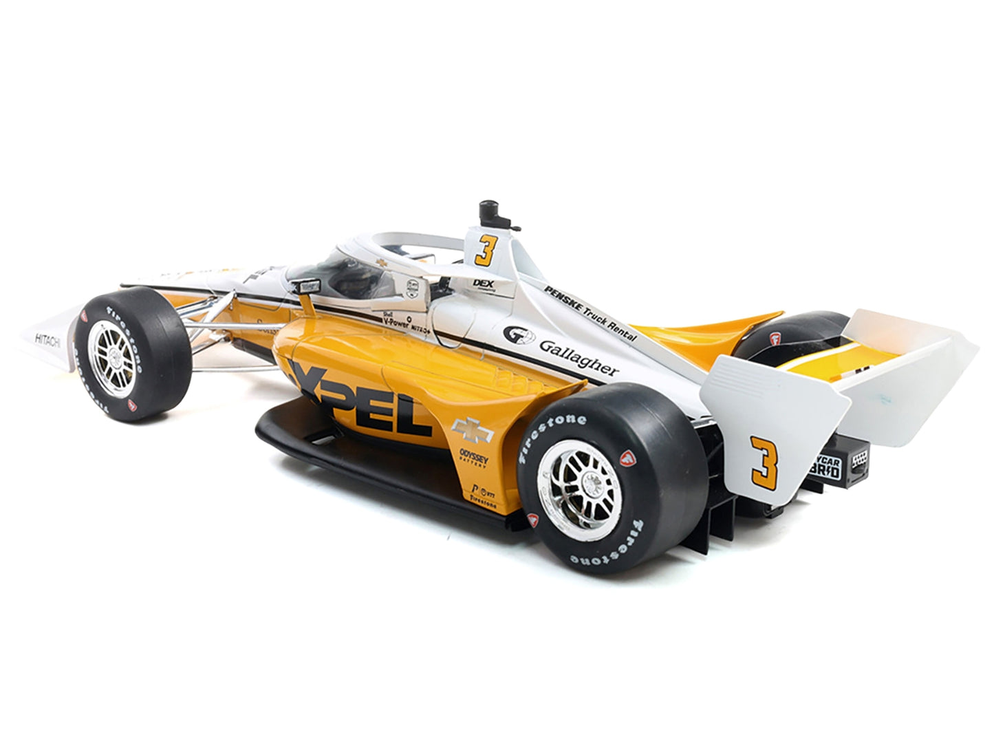 Dallara IndyCar #3 Scott McLaughlin "XPEL" Team Penske (Road Course Configuration) "NTT IndyCar Series" (2025) 1/18 Diecast Model Car by IXO Models