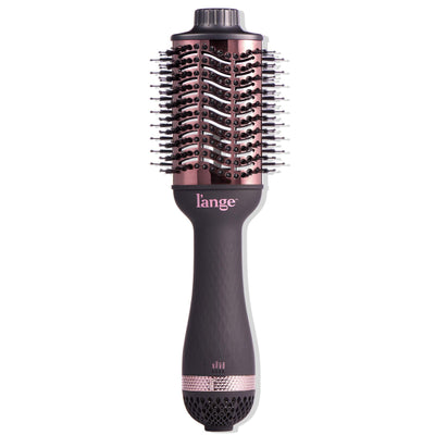 L'ange Hair Le Volume 2-in-1 Titanium Blow Dryer Brush Blush Hot Air Brush with Oval Barrel