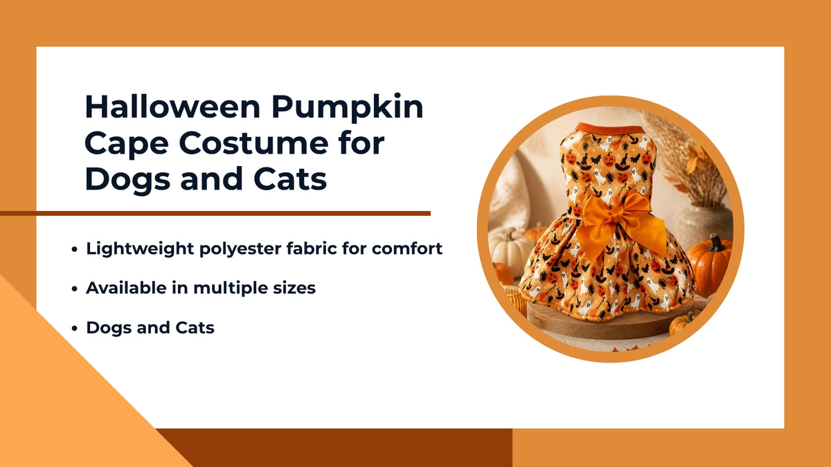 Halloween Pumpkin Cape Costume