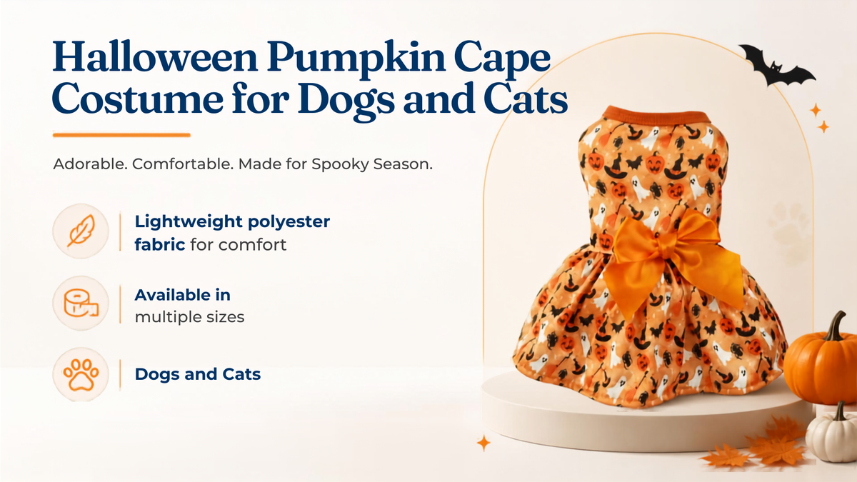 Halloween Pumpkin Cape Costume