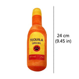 Funny Plush Dog Toys Beer Bottle Shaped Small Large Dogs Squeak Sound Clean Teeth Chew Toy Pets Interactive Playing Supplies