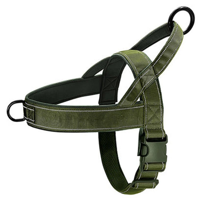New Dog Tactical Chest Harness Nylon Material Medium and Large Dog A7 Pet Chest Harness Dog Leash