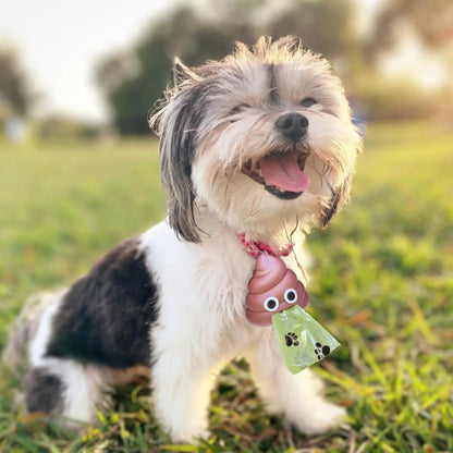 1pc Creative pet supplies, dog outdoor toilet, biodegradable garbage bag dispenser, portable garbage bin