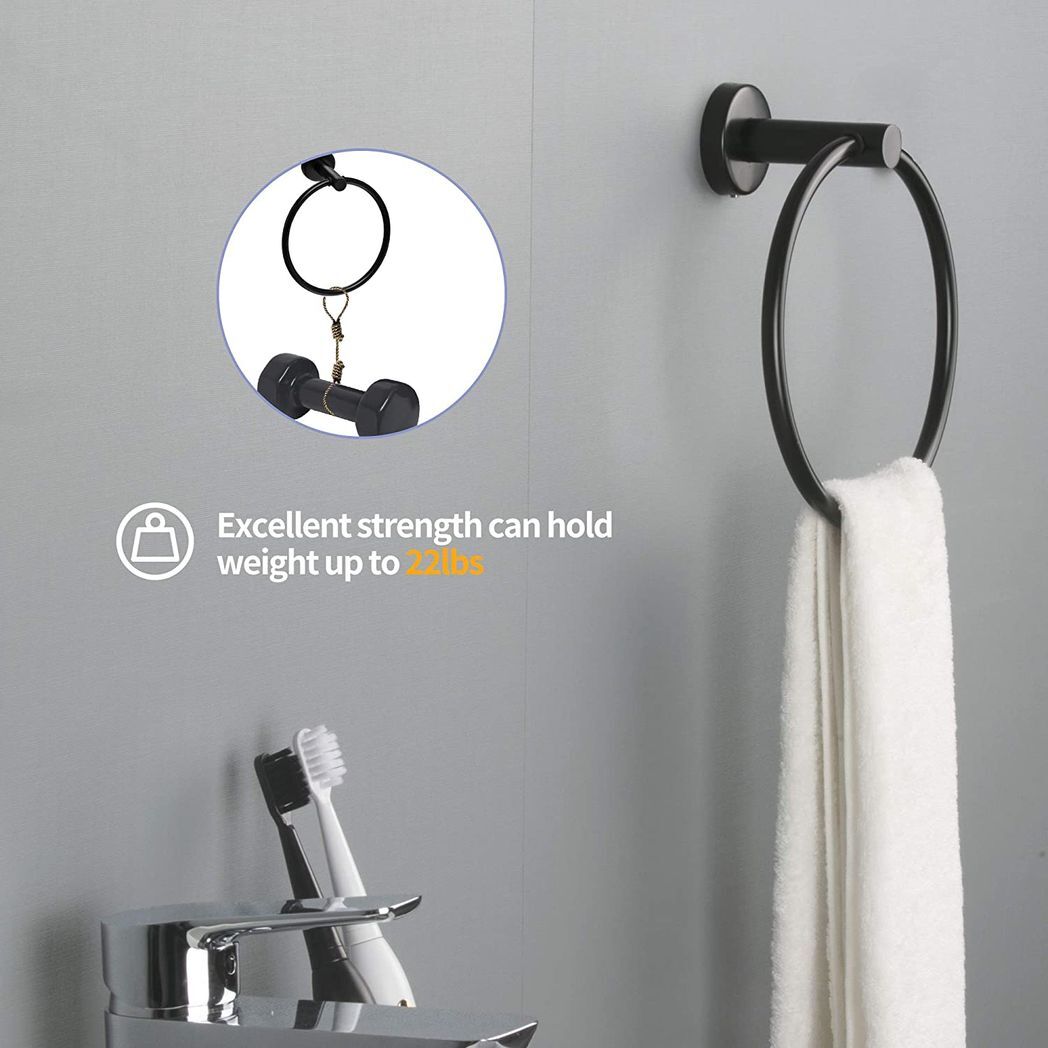 6 ??????????????? 6 Piece Stainless Steel Bathroom Towel Rack Set Wall Mount