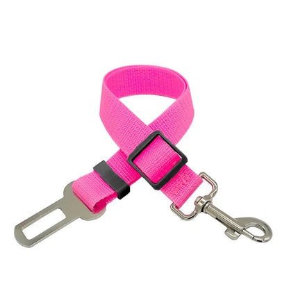 New Dog Car Belt Cat Car Seat Belt Pet Seat Vehicle Dog Harness Lead Clip Safety Lever Traction Dog Collars GXQ05