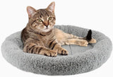 ATUBAN Cat Bed for Indoor Cats, Round Cat Bed for Curl Sleep Basic Pet Mat Wahable Bed for Small Puppy Cats Rabbit, Medium