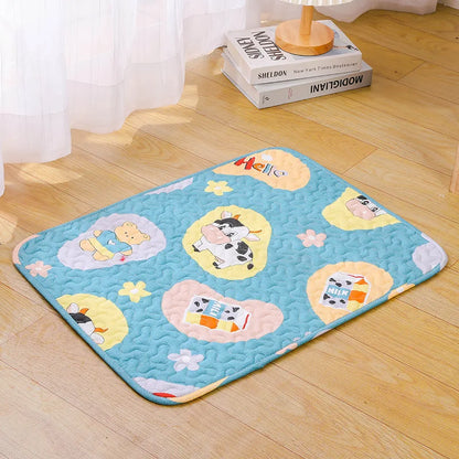 Washable Pet Pee Pad Pet Diaper Mat Reusable Mats for Dogs Dog Bed Urine Washable Dog Training Pad Four Seasons Pet Mat Urine