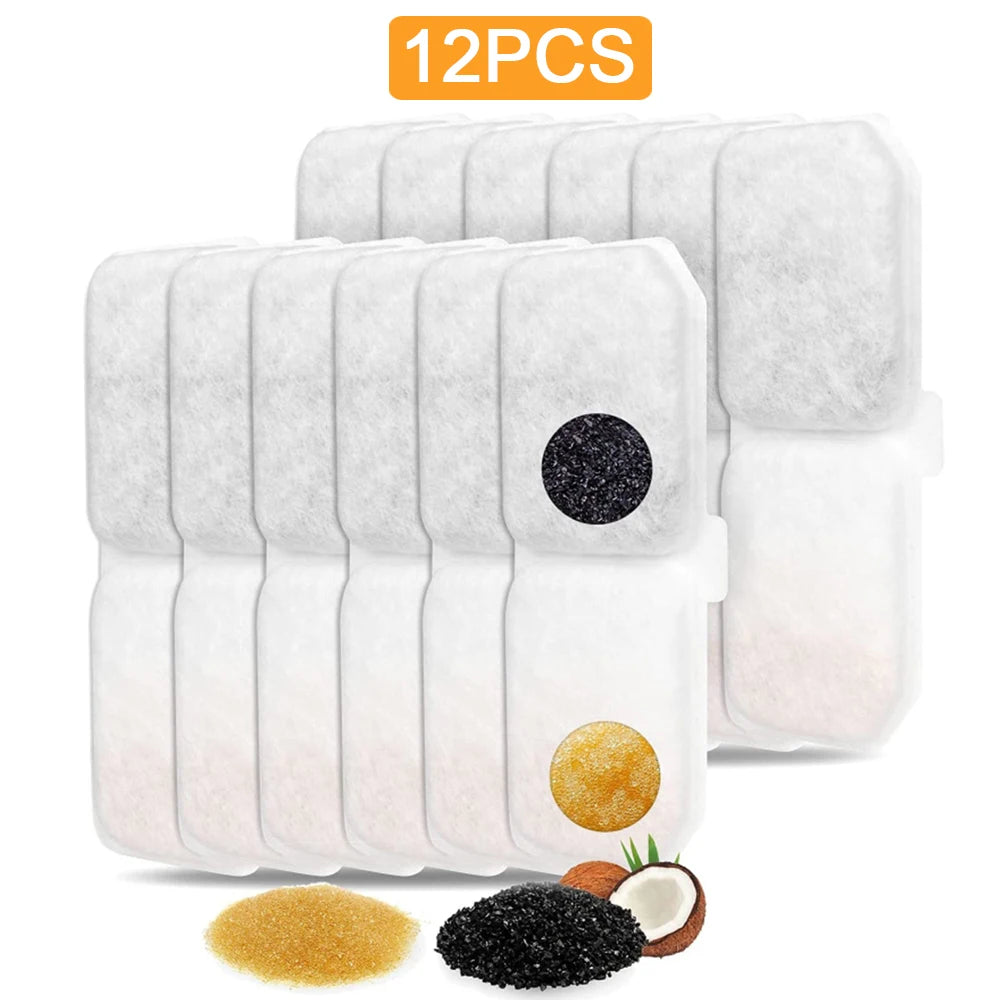 Replacement Activated Carbon Resin Filter Element for Cat Water Fountain Purify Pet Water Fountain Accessories Replaced Filters