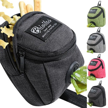 Pet Dog Treat Pouch Portable Multifunction Dog Training Bag Outdoor Travel Dog Poop Bag Dispenser Durable Pet Accessories