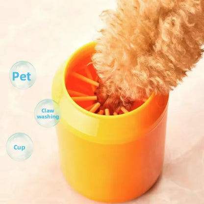 Pet Paw Cleaner Soft Silicone Foot Cleaning Brush Portable Pet Dogs Towel Foot Washer Cleaning Bucket Clean Brush Supplies