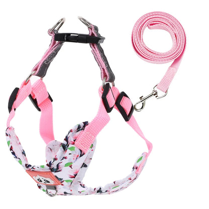 Pet Dog Harness Leash Set Adjustable Puppy Cat Harness Vest French Bulldog Harness Reflective Dog Leash Puppy Harness