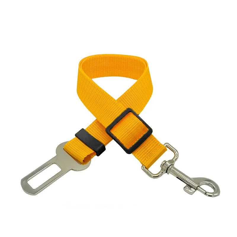 New Dog Car Belt Cat Car Seat Belt Pet Seat Vehicle Dog Harness Lead Clip Safety Lever Traction Dog Collars GXQ05