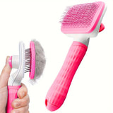Self-cleaning Pet Hair Remove Comb Cat Slicker Brush Pet Hair Removal Comb For Dogs Cats Grooming Tools Combs Dogs Accessories