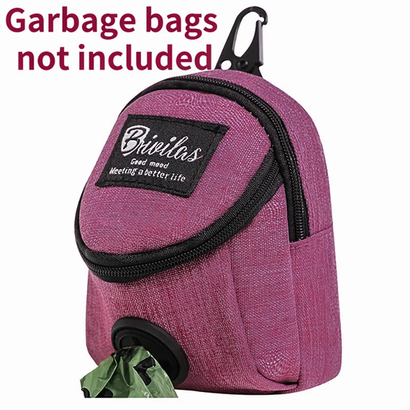 Pet Dog Treat Pouch Portable Multifunction Dog Training Bag Outdoor Travel Dog Poop Bag Dispenser Durable Pet Accessories