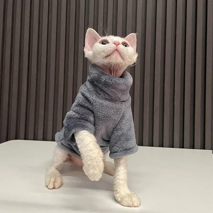 Fashionable Clothes For Cats Sphynx Cat Sweater Kitten Clothing Hound Dog Hoodie Clothes For Sphinx Cat Outfit Pet Jumpsuits