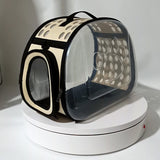 Transparent Foldable Outdoor Pet Travel Carrier Bag Handbag Puppy & Kitten Capsule Transparent Portable Shoulder Strap Bag