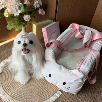 Pet Dog Car Seat Cat Carrier  Booster Seat on  Armrest Travel Bags for Cats Dogs with Easy Carrying Strap Travel Car Carrier