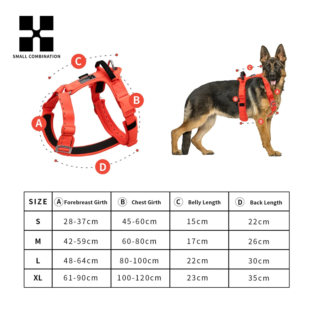 Pet Harness No Pull Reflective Dog Harness for Small Medium Large Dog Vest Adjustable Breathable Outdoor Travel dog accessories