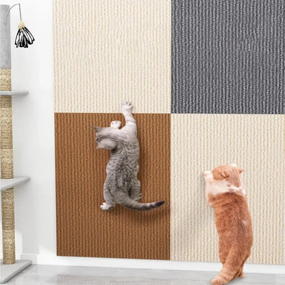 Wall Self-Adhesive Anti Cat Scratch Sofa DIY Cats Scratch Protection Paws Sharpen Trimmable Carpet Cats Scratch Board ﻿