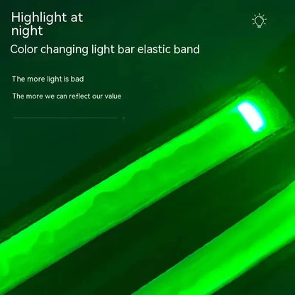 Color Changing Dog Collar Explosion Resistant Reflective Vest Adjustable Chest Harness LED Light Pet Leash