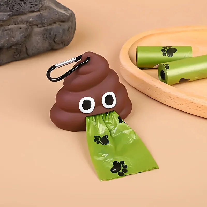 1pc Creative pet supplies, dog outdoor toilet, biodegradable garbage bag dispenser, portable garbage bin