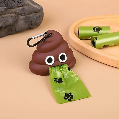 1pc Creative pet supplies, dog outdoor toilet, biodegradable garbage bag dispenser, portable garbage bin
