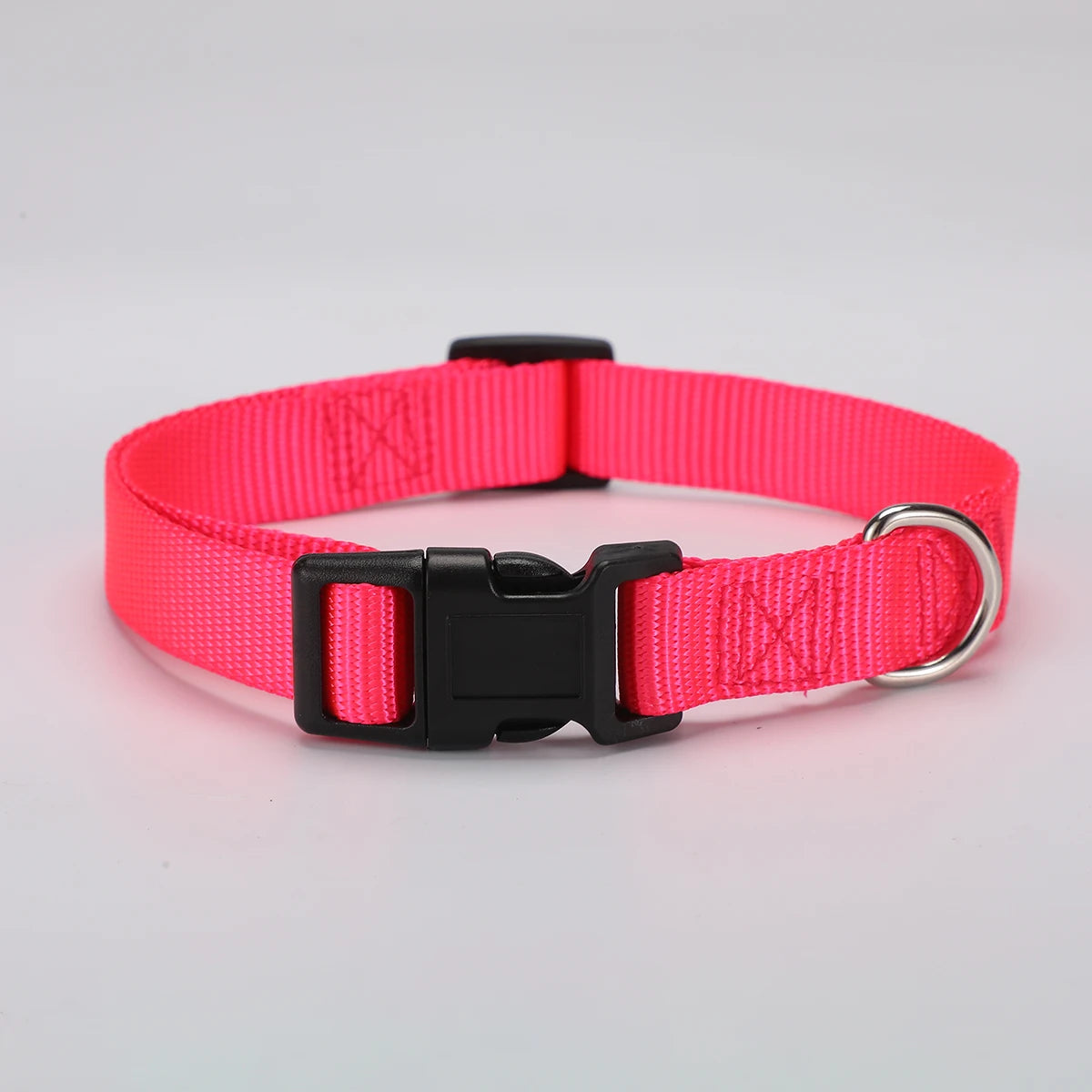 Adjustable Nylon Dog Collar Durable Basic Dog Collar for Small Large Dogs French Bulldog Safety Walking Training Pet Supplies