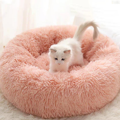Winter Thicken Pet Nest Plush Warm Pet Nest for Samll Dogs Cats Round Cat Nest Dog Bed Kitten Puppy House Pet Supplies 40CM