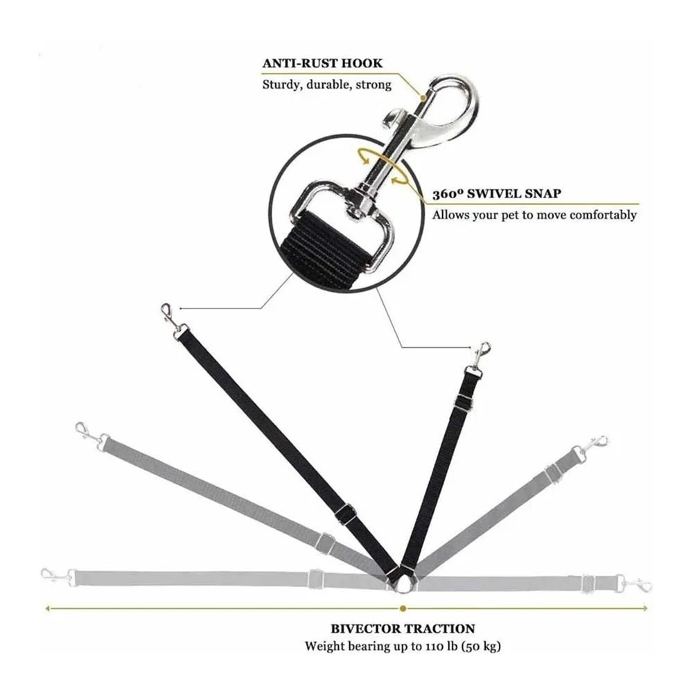 Adjustable Cat Dog Safety Belt Pet Car Seat Belt Lead Leash for Dogs Puppy Seatbelt Travel Clip Pet Car Supplies Dog Accessories